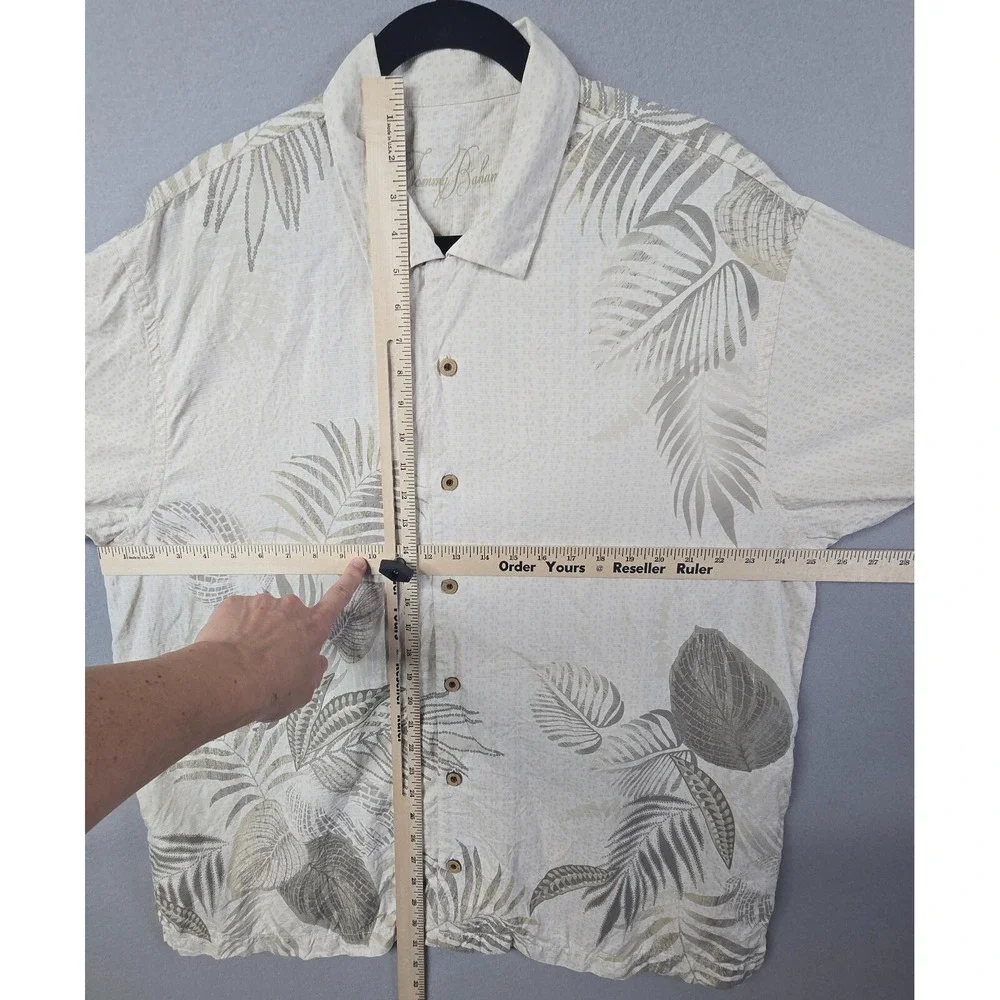 Tommy Bahama Mens Hawaiian Silk Camp Shirt Ex Large Island Tropical Resort‎ Wear - Picture 8 of 8